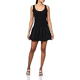 VELVET BY GRAHAM & SPENCER Women's Isla Rib & Poplin Mix Media Dress, Black, X-Small