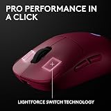 Logitech G PRO 2 Lightspeed Wireless Mouse Pink 44K DPI USB-C Charging view 7