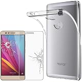 Custodia Trasparente + Pellicola Vetro Temperato Per Huawei Honor 5X