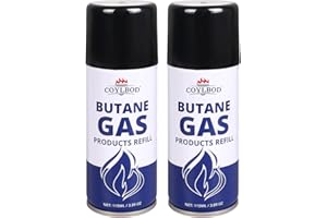 CoYlBod Butane Refill, Premium Butane Fuel 115 ml, 99.99% Pure Butane Lighter Refill for Torch Lighter(2 Can)