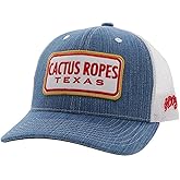 HOOEY Cactus Ropes Patch Trucker Hat for Men Adjustable Snapback Mesh Baseball Cap Breathable Western Hat