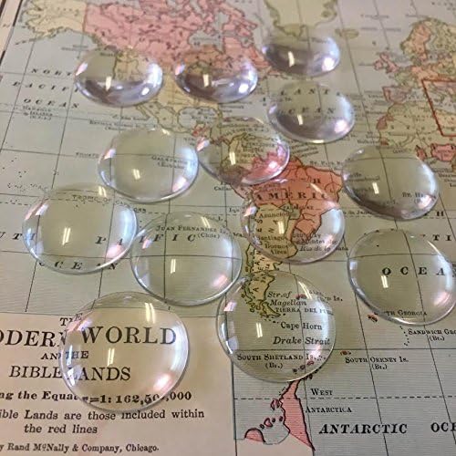 50pc 25mm (1 Inch) Round Glass Domed Cabochon