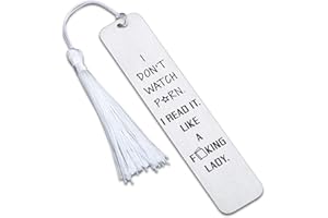 DELUJOUBERST Reading Gifts for Book Lover Funny Bookmarks for Bookish Book Marker with Tassels for Birthday Gifts Female Friends BFF Spicy Reader Bookworms Book Club Gift Women Men Valentines Day Present for Her