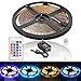 Litake LED Light Strip, Waterproof 12 Volt 16.4FT/5M RGB LED Strip Light Kit, 3528 300LEDs Tape Light Multi-Color Changing Rope Lighting with 24 Key IR Remote Control for Outdoor & Indoor use