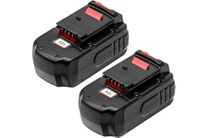 KINGTIANLE Battery for Porter Cable PC18B: Replacement Drill Batteries PCC489N Volt Tools Charger PCMVC 18V Ni-MH 5.0Ah 2 Packs