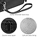 BOVKE Carrying Case for Samsung T3 T5 Portable SSD 250GB 500GB 1TB 2TB USB 3.0 External SSD Solid State Hard Drives Shockproof Storage Travel Case Bag, Black