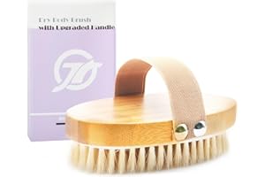 FREATECH Dry Brushing Body Brush, Natural Bristle Dry Skin Exfoliating for Flawless Skin, Remove Cellulite, Improve Circulati