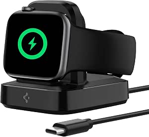 Amazon.com: Spigen Soporte de cargador para Apple Watch, [certificado MFi]  Cargador para Apple Watch Series 7, 6, SE 5, 4, 3, 2, 1, 1.772 in, 1.732  in, 1.654 in, 1.614 in, 1.575 in,