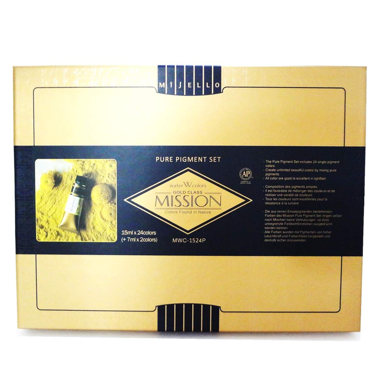 Mission Gold Class 26 Colors of The Pure Pigment Set MWC-1524P 15mlX24+2 Colors