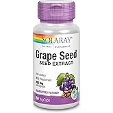SOLARAY Grape Seed Extract 200 mg Plus Bioflavonoid Complex | Healthy Cardiovascular & Blood Vessel Support | 60 VegCaps