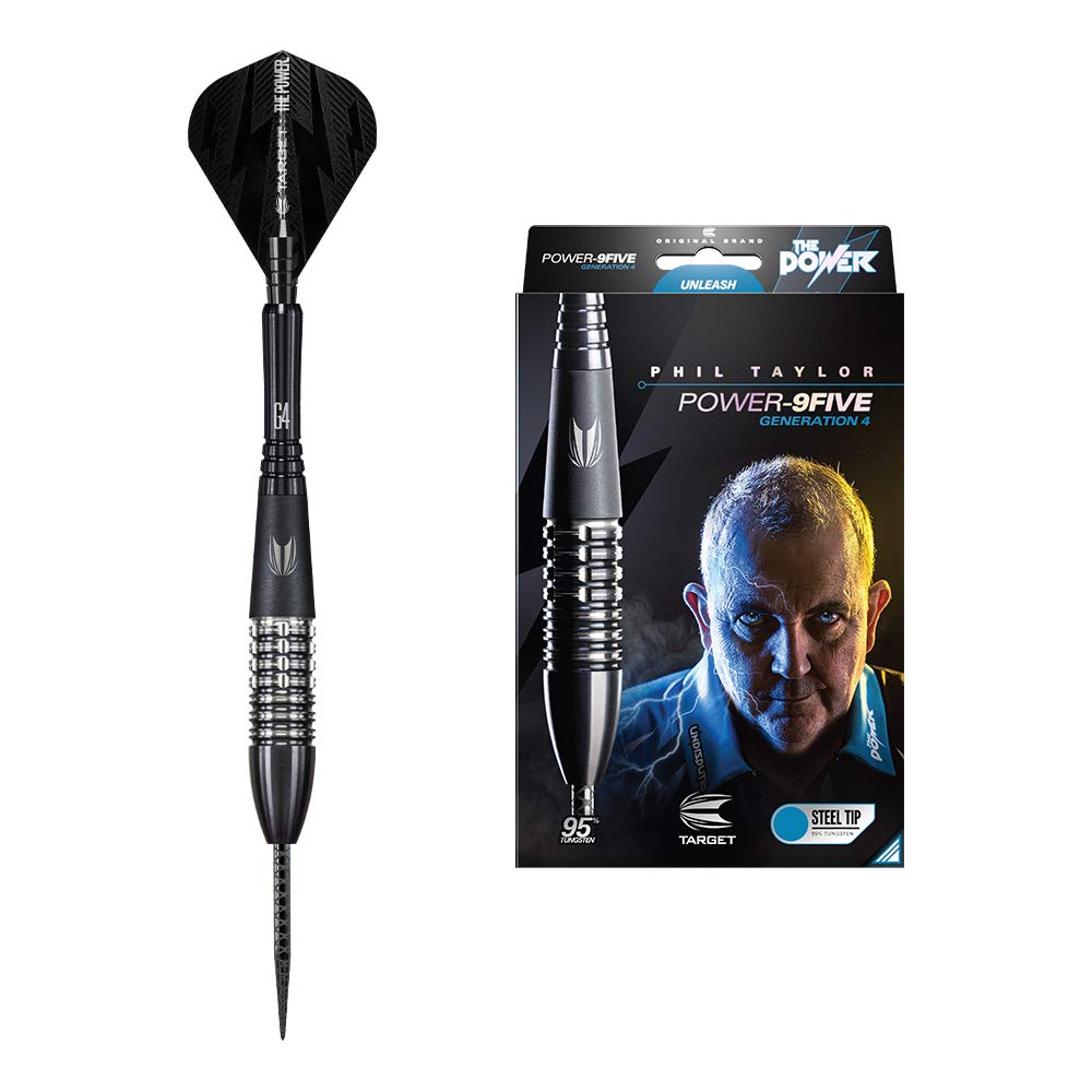 Target Darts - Power 9Five Generation 4 Steel Tip Darts, 22g