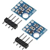 2PCS SGP30 Air Measurement Gas Sensor TVOC/eCO2 Air Quality Carbon Dioxide Detector to Replace CCS811 Carbon Dioxide CO2 VOCs Air Quality Gas Sensor Module for Arduino 2PCS