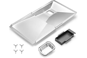 AOREWTGGH Drip Pan fits Nexgrill Parts, Adjustable with Drip Tray Suitable for Dyna Glo, Kenmore BHG, Grill Master, Backyard, Universal Drip Tray for 3/4/5 Burner,Grease Tray for Charbroil Expert Gas Grill