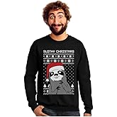 Tstars Slothy Christmas Ugly Christmas Sweater Sloth Sweatshirt