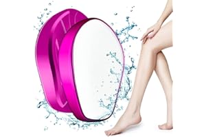 MORIX Crystal Hair Eraser for Women and Men, Reusable Crystal Hair Remover Painless Exfoliation Hair Removal Tool for Back Arms Legs (New Rose Red)