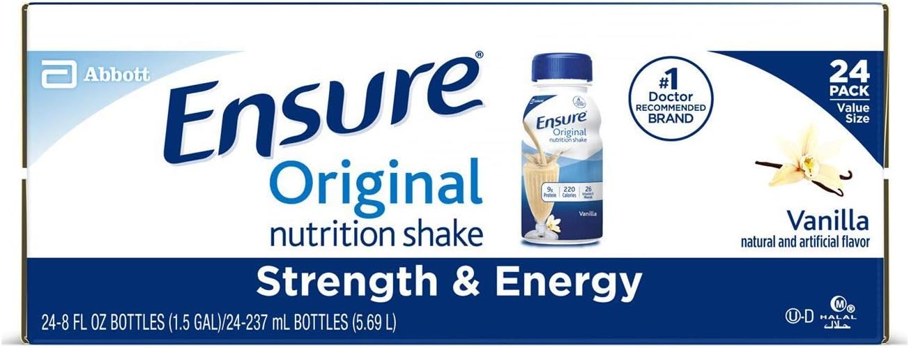 Ensure Original Nutrition Vanilla Meal Replacement Shakes with 9g of Protein 8 fl. oz,