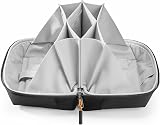 Inateck Electronics Organizer Travel Case 180° Open Water-Resistant Large Black view 1