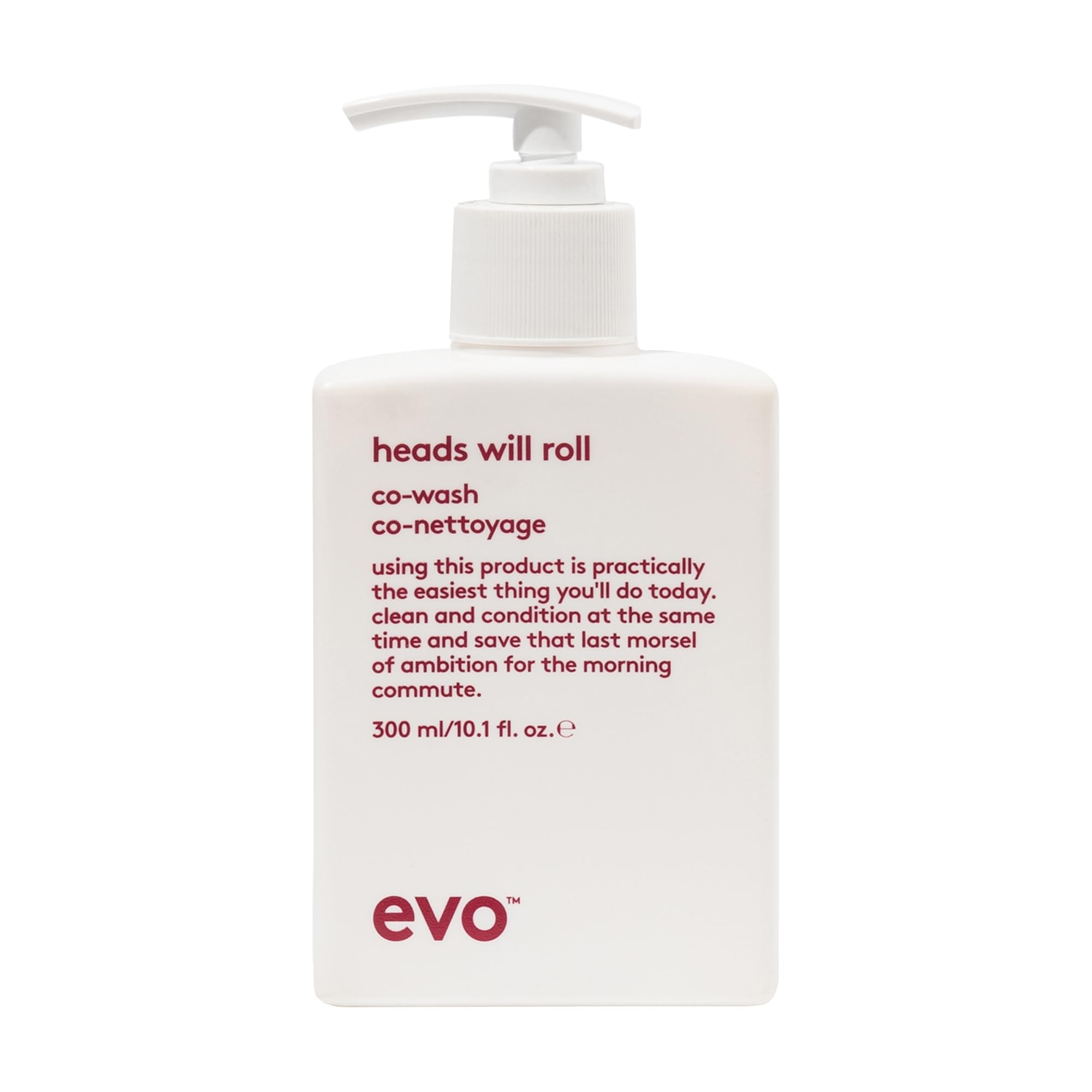 Evo Heads Will Roll Co-Wash Cleansing Conditioner for Curly & Coily Hair - Moisturising, Frizz Control & Sulphate-Free - 300 mL
