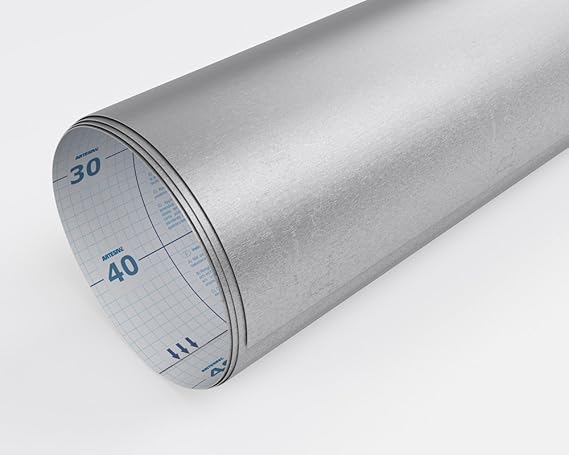 Artesive Tec 017 Acciaio Satinato Opaco Larg 60 Cm Al Metro Lineare Pellicola Adesiva In Vinile Effetto Metallo Per Interni Per Rinnovare Mobili