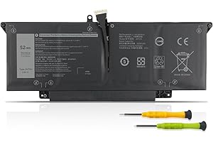TIIANTE 52Wh JHT2H Laptop Battery Replacement for Dell Latitude 7310 7410 Latitude 7410 Chromebook Enterprise Series Notebook