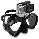 TELESIN Diving Goggles for Snorkeling with Action Camera Mount | Compatible with GoPro Max 13 12 11 10 9 8 Insta360 X5 X4 X3 Ace Pro 2 DJI Action 6 5 Pro 4 3 Cameras for Underwater Shooting