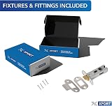 XFORT Nickel Plated Radius Tubular Latch 75mm for Internal Wooden Doors view 2
