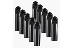Techson 10 Pcs Beer Tap Cover, Beer Brewing Draft Sanitary Faucet, Rubber Soother Keg Caps Tap (Black)
