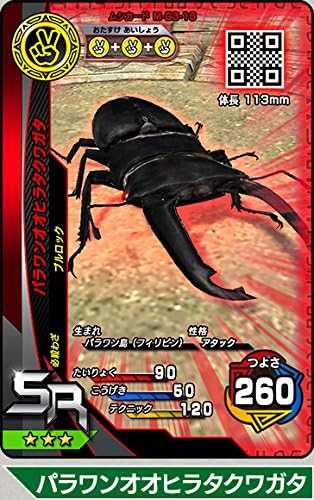 Amazon ムシキング 激闘6弾 Sr 赤目 パラワンオオヒラタクワガタ キラ無し マスターブラック透かし ムシカード番号 M G6 ３１ プラモデル 通販