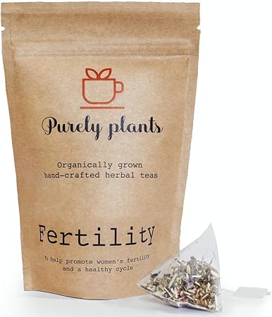 Amazon Com Purely Plants Fertility Herbal Tea For Women Womens Health Non Gmo Organically Grown For Hormone Health A Healthy Cycle Vitex Dong Quai Red Clover Spearmint Raspberry Leaf Oatstraw