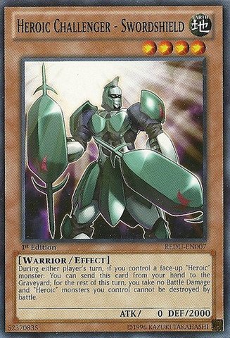 Yu-Gi-Oh! - Heroic Challenger - Swordshield (REDU-EN007) - Return of the Duelist - 1st Edition - Common