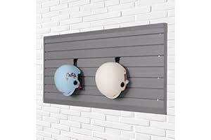 HODURWALL Slat Wall Paneling Garage Wall Organizer Slatwall Panels 4'x 2' Garage Slat Wall Storage Systems, Grey Slat Board PVC Wall Panels Slatwall Displays Garage Tool Organizer Wall Mount Ladder Bike Rack