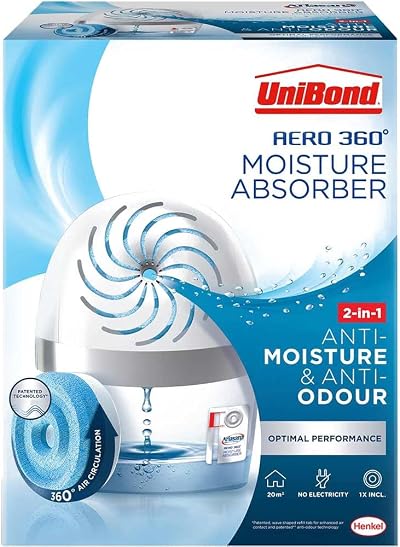 Unibond AERO 360° Moisture Absorber 450g Refillable Dehumidifier