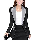 Aro Lora Women's Long Sleeve Color Block Lapel One