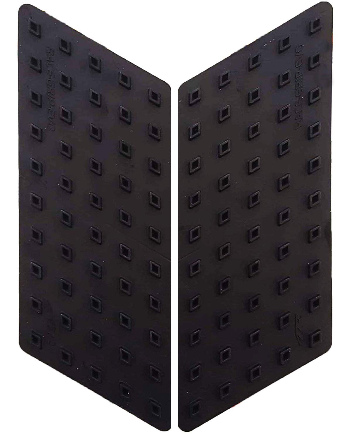 Non-Slip Side Tank Protection Motorcycle Race Grip Evo, Black, Set of 2