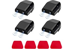 Suvnie 4 PCS Deer Whistles for Cars, Avoid Collisions Deer Warning Whistle with Adhesive Tape, Ultrasonic Animal Alert Devices for Motorcycle Truck SUV, Car Accessories