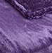 Northpoint Cashmere Plush Velvet Throw, Purple, 50
