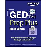 GED Test Prep Plus, Tenth Edition (2026): Includes a Diagnostic Pretest, 2 Full Length Practice Tests, 1000+ Practice Questions, and 60+ Online Videos (Kaplan Test Prep)