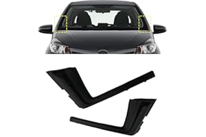YUNHECAM Front Windshield Wiper Side Cowl Extension Fender Cover Trim Compatible with Toyota Yaris 2012 2013 2014 2015 Pair Left Right Black Durability Plastic Panel Caps 2PCS