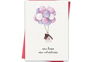 Funny New Home Greeting Card - Hilarious Housewarming Congratulations Card for First Time Homeowners, Men & Women, New Apartm