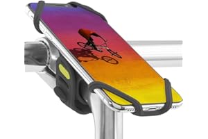 Bone Bike Tie Pro 2 Bicycle Cell Phone Holder Universal Bicycle Phone Mount Ftis 4 to 6.7” Smartphones for iPhone Samsung, Bi