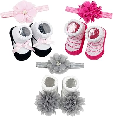 baby socks and headband set