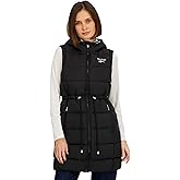 Reebok womens Long Puffer Vest With Hood