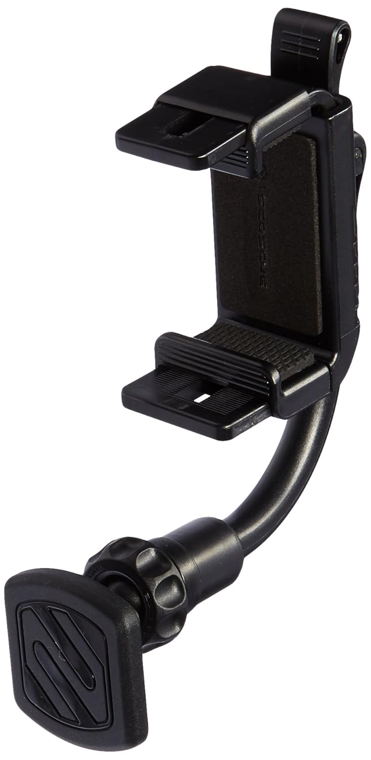 SCOSCHE MAGRVMB MagicMount Magnetic Phone/GPS Rear View Mirror Mount for the Car in Frustration Free Packaging
