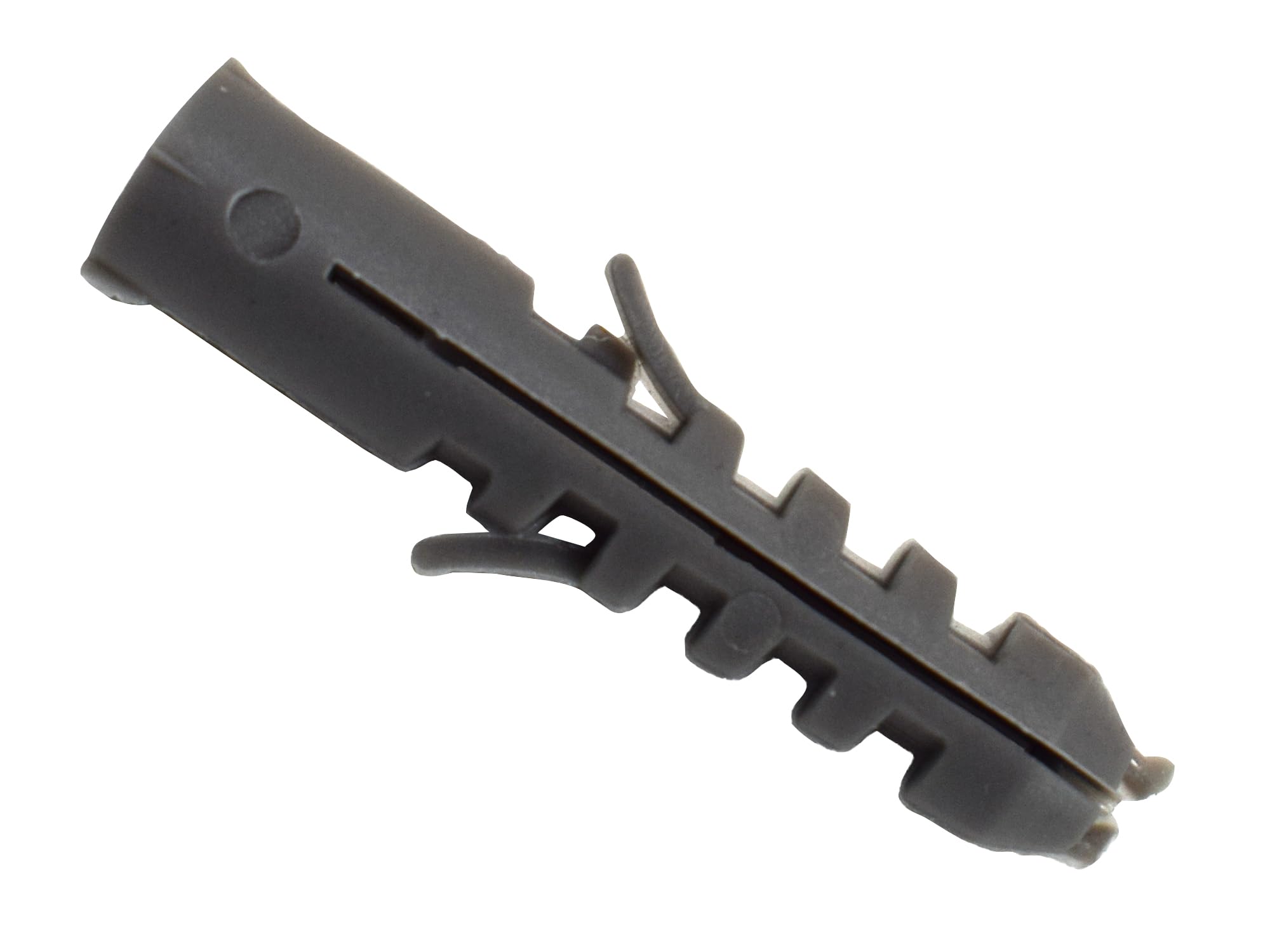 Masonmate 0947E840 8 x 40mm (150) Nylon Wall Plug Type E (10-14G / 5-6mm Screws), Grey, Set of 100 Pieces
