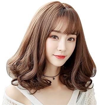 Shentianwei Wig Female Pear Head Long Curly Hair Air Qi Liu Hai