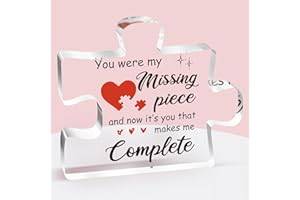 Yimofy Gifts for Him or Her Puzzle Acrylic Plaque Valentines Day Gifts Romantic Anniversary Birthday Christmas Gift Ideas for
