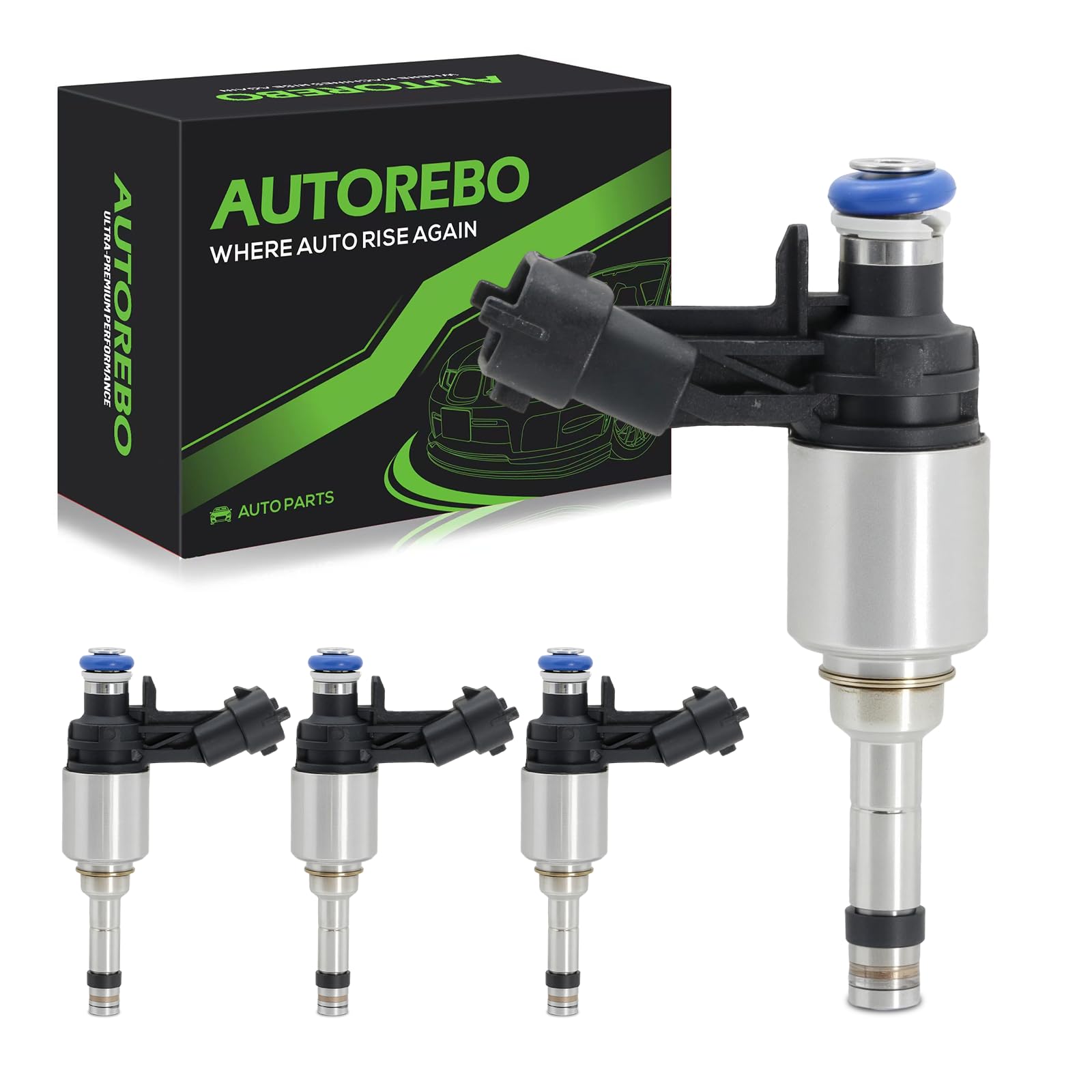 Photo 1 of Fuel Injectors Set of 4 Compatible with Ford Edge Escape Explorer Focus Fusion Taurus Land Rover Discovery Sport LR2 Evoque Lincoln MKC MKT MKZ 2.0L# Replace FJ1140 BB5Z-9F593-B BB5Z-9F593-A LR082008