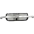 Evan Fischer Grille Assembly Compatible With Chevrolet Silverado 2500 HD 2001-2002, Chevrolet Silverado 3500 2001-2002, Plastic, Grille
