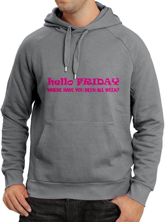 Amazon N4184h変なパーカー半袖梨花tシャツ 金曜日こんにちは 1 Xxl グレーマゼンタ トレーナー パーカー 通販