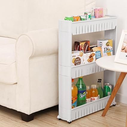 Buy Japp Slim Slide Out Kitchen Trolley Rack Holder Storage Shelf